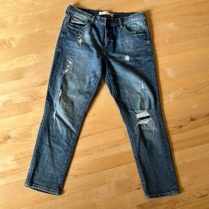 Gap Best Girlfriend Deconstructed Jeans, size 30R